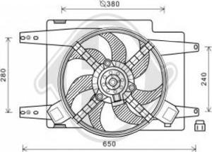 Diederichs DCL1030 - Ventilateur, refroidissement du moteur cwaw.fr