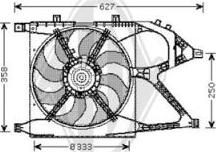 Diederichs DCL1158 - Ventilateur, refroidissement du moteur cwaw.fr