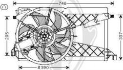 Diederichs DCL1134 - Ventilateur, refroidissement du moteur cwaw.fr