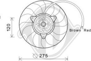 Diederichs DCL1242 - Ventilateur, refroidissement du moteur cwaw.fr