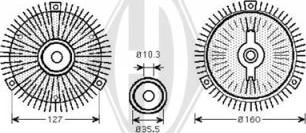 Diederichs DCL1268 - Embrayage, ventilateur de radiateur cwaw.fr