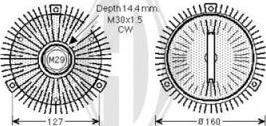 Diederichs DCL1272 - Embrayage, ventilateur de radiateur cwaw.fr