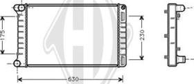 Diederichs DCM1945 - Radiateur, refroidissement du moteur cwaw.fr