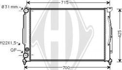 Diederichs DCM1449 - Radiateur, refroidissement du moteur cwaw.fr