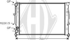 Diederichs DCM1454 - Radiateur, refroidissement du moteur cwaw.fr