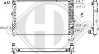 Diederichs DCM1456 - Radiateur, refroidissement du moteur cwaw.fr