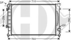 Diederichs DCM1458 - Radiateur, refroidissement du moteur cwaw.fr