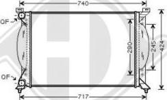 Diederichs DCM1466 - Radiateur, refroidissement du moteur cwaw.fr