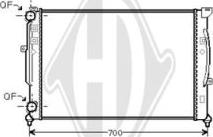 Diederichs DCM1463 - Radiateur, refroidissement du moteur cwaw.fr