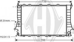 Diederichs DCM1435 - Radiateur, refroidissement du moteur cwaw.fr