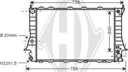 Diederichs DCM1436 - Radiateur, refroidissement du moteur cwaw.fr