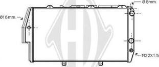 Diederichs DCM1431 - Radiateur, refroidissement du moteur cwaw.fr