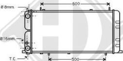 Diederichs DCM1429 - Radiateur, refroidissement du moteur cwaw.fr