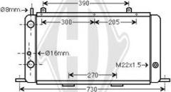 Diederichs DCM1420 - Radiateur, refroidissement du moteur cwaw.fr