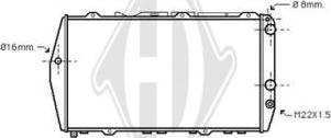 Diederichs DCM1421 - Radiateur, refroidissement du moteur cwaw.fr