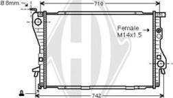 Diederichs DCM1553 - Radiateur, refroidissement du moteur cwaw.fr