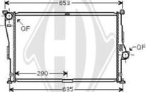 Diederichs DCM1583 - Radiateur, refroidissement du moteur cwaw.fr