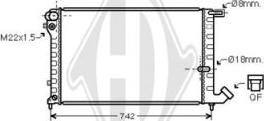 Diederichs DCM1699 - Radiateur, refroidissement du moteur cwaw.fr