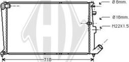 Diederichs DCM1647 - Radiateur, refroidissement du moteur cwaw.fr