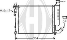 Diederichs DCM1662 - Radiateur, refroidissement du moteur cwaw.fr