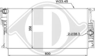 Diederichs DCM1604 - Radiateur, refroidissement du moteur cwaw.fr