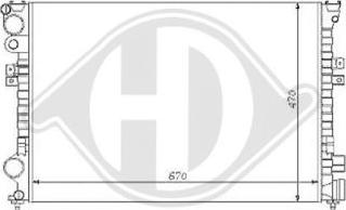 Diederichs DCM1675 - Radiateur, refroidissement du moteur cwaw.fr