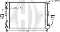 Diederichs DCM1677 - Radiateur, refroidissement du moteur cwaw.fr