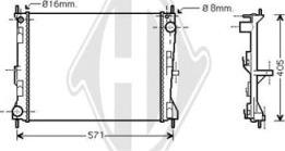 Diederichs DCM1836 - Radiateur, refroidissement du moteur cwaw.fr