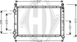 Diederichs DCM1348 - Radiateur, refroidissement du moteur cwaw.fr