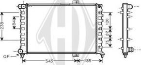 Diederichs DCM1350 - Radiateur, refroidissement du moteur cwaw.fr