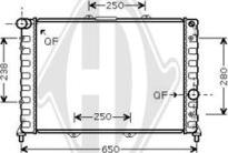 Diederichs DCM1357 - Radiateur, refroidissement du moteur cwaw.fr