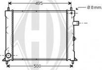 Diederichs DCM1383 - Radiateur, refroidissement du moteur cwaw.fr