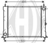 Diederichs DCM1374 - Radiateur, refroidissement du moteur cwaw.fr