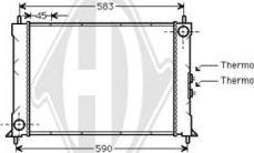 Diederichs DCM1375 - Radiateur, refroidissement du moteur cwaw.fr