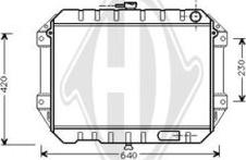 Diederichs DCM1749 - Radiateur, refroidissement du moteur cwaw.fr