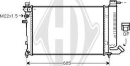 Diederichs DCM1700 - Radiateur, refroidissement du moteur cwaw.fr