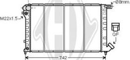 Diederichs DCM1703 - Radiateur, refroidissement du moteur cwaw.fr