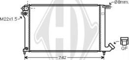 Diederichs DCM1702 - Radiateur, refroidissement du moteur cwaw.fr