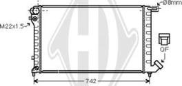 Diederichs DCM1707 - Radiateur, refroidissement du moteur cwaw.fr