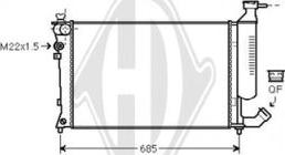 Diederichs DCM1715 - Radiateur, refroidissement du moteur cwaw.fr