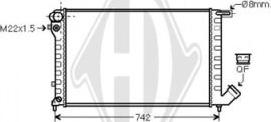 Diederichs DCM1716 - Radiateur, refroidissement du moteur cwaw.fr