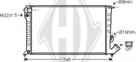 Diederichs DCM1710 - Radiateur, refroidissement du moteur cwaw.fr