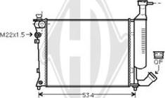 Diederichs DCM1718 - Radiateur, refroidissement du moteur cwaw.fr