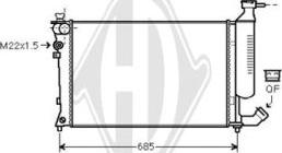 Diederichs DCM1713 - Radiateur, refroidissement du moteur cwaw.fr