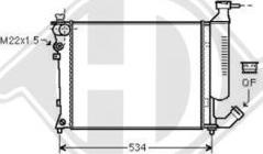 Diederichs DCM1712 - Radiateur, refroidissement du moteur cwaw.fr