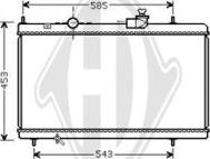 Diederichs DCM1734 - Radiateur, refroidissement du moteur cwaw.fr