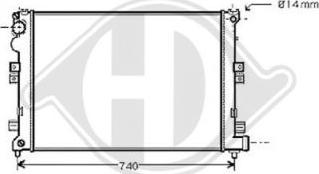 Diederichs DCM1731 - Radiateur, refroidissement du moteur cwaw.fr