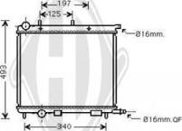 Diederichs DCM1724 - Radiateur, refroidissement du moteur cwaw.fr