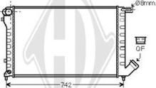 Diederichs DCM1728 - Radiateur, refroidissement du moteur cwaw.fr