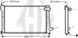 Diederichs DCM1722 - Radiateur, refroidissement du moteur cwaw.fr